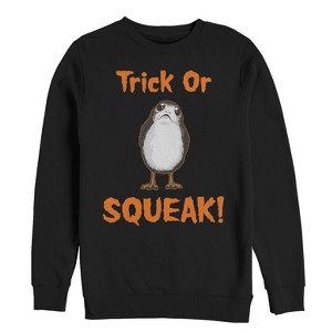 Men's Star Wars The Last Jedi Halloween Porg Squeak Sweatshirt - 1 of 3