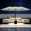 SEVOBAL Patio Umbrellas Outdoor Market Extra Large, Crank Handle for Deck, Lawn, Backyard, Sun Shade - 2 of 4