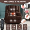 CAVINAS Power Lift Recliner Chair with Massage & Power Remote, Plush Lounge Chair with Heavy Duty for Living Room, Reading Room - 2 of 4