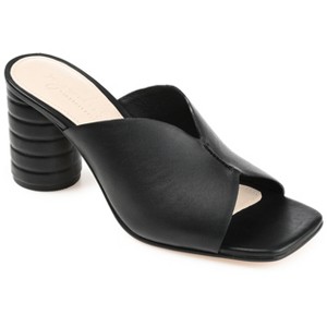 Journee Signature Women's Genuine Leather Karah Sandals - 1 of 4