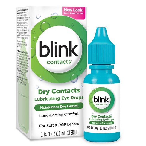 Uitsluiten Samenwerking Rijd weg Blink Eye Drops For Contact Lenses - 0.34 Fl Oz : Target
