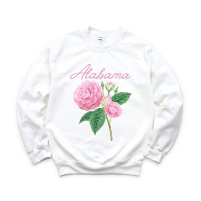 Simply Sage Market Women's Graphic Sweatshirt Alabama Flower Colorful
