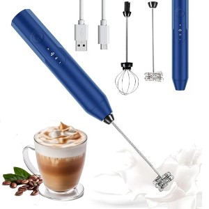 WOPET Handheld Milk Frother, Electric Whisk & Mini Blender, Stainless Steel Drink Mixer - 1 of 1
