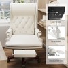 Executive Office Chair with Footstool, Ergonomic Design High Back Reclining Comfortable Desk Chair - 3 of 4