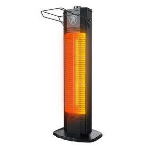 Nfccra Outdoor Electric Patio Heater, 27-inch 1200W Infrared Tower Heater w/ Instant Heat, IPX5 Waterproof, Tip-Over & Overheat Protection - 1 of 4
