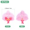 Unique Bargains Silk Plastic Durable Handcrafted Artificial Orchid Flower Heads 20 Pcs - 3 of 4