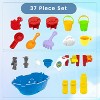 Skirfy Pirate Ship Sand and Water Table for Kids, 21-Piece Sensory Play Table, 21.85" x 16.33" x 22.44" - 2 of 4