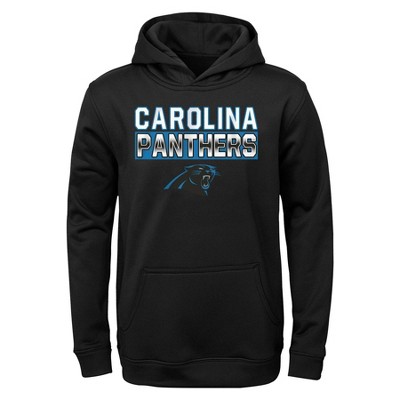 NFL Carolina Panthers Girls' Fleece Hooded Sweatshirt - XS