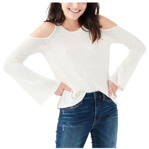 Aeropostale Womens Cold Shoulder Knit Blouse - 1 of 2