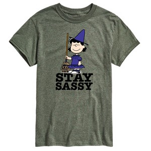 Men's - Peanuts - Lucy Stay Sassy Short Sleeve Graphic T-Shirt - 1 of 4