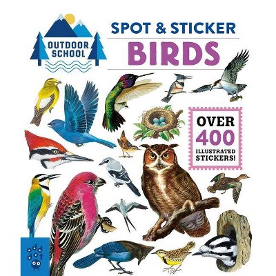 Outdoor School: Spot & Sticker Birds - by  Odd Dot (Paperback)