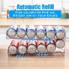 LunaLulinlk Double Layers Soda Can Fridge Storage Organisers, Automatic Drink Can Dispenser, Can Dispenser Rack, Rolling Tin Can Storage - 4 of 4