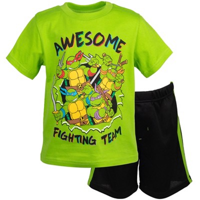 Teenage Mutant Ninja Turtles Leonardo Michelangelo Raphael Donatello 4 Pack  T-shirts Toddler To Big Kid : Target