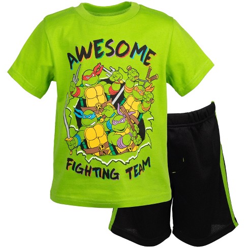 Teenage Mutant Ninja Turtles Donatello Michelangelo Raphael Leonardo  Toddler Boys T-Shirt Mesh Shorts 3T