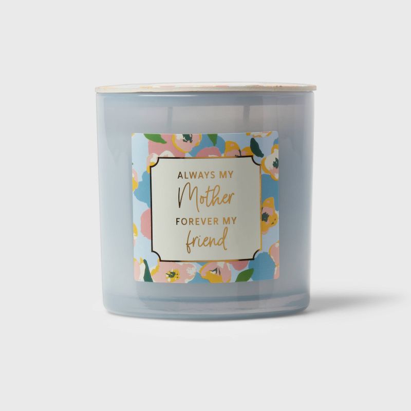 14oz Mother&#39;s Day Jar Candle Cashmere Berry &#39;Always My Mother...&#39; Blue - Opalhouse&#8482;, 1 of 5