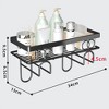 Over The Toilet Storage Shelf, Above Toilet Organizers Multifunctional Bathroom Storage Cabinet Punch-Free Toilet Tank Organizer Rack Single Layer - 2 of 4