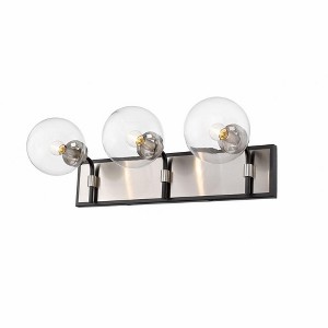 Z-Lite Parsons 3 - Light Vanity in  Matte Black/Brushed Nickel - 1 of 2