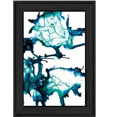 HomeRoots Ocean Living Black Framed Print Wall Art