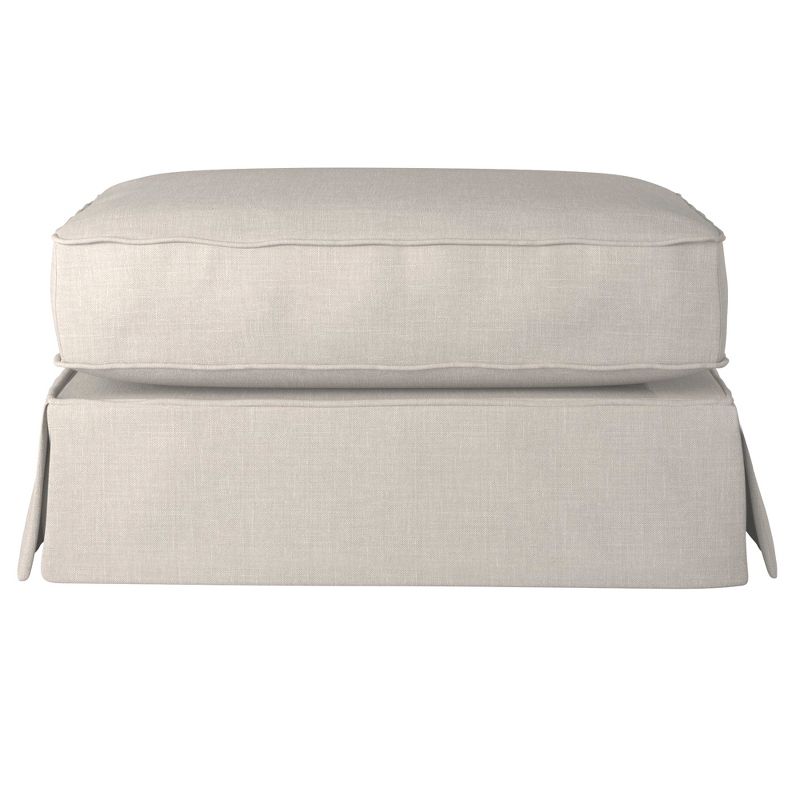 Besthom Horizon Light Gray Upholstered Pillow Top Ottoman, 1 of 7