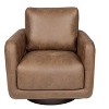 Kumasinova Modern Swivel Accent Chair,Low-Profile Armchair with Pillow,Swivel Base,Single Sofa Chair for Living Room,Bedroom,Reading Nook - 2 of 4