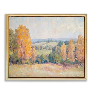 Stupell Industries Countryside in Autumn Floating Frame Canvas Art - 1 of 4