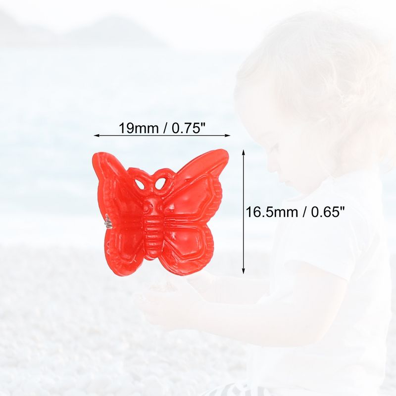 Unique Bargains Girls Mini Hair Clips Butterfly Shaped Cute Hair Accessories Multicolor 100 Pcs, 4 of 7