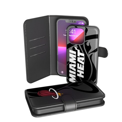 Keyscaper Miami Heat Monocolor Tilt Wallet Phone Case For Iphone