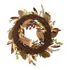 Kurt Adler 24-Inch Berries and Pinecone Burgundy Rattan Wreath - 2 of 4