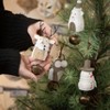 4.75"  5"  5.5" & 6" Sullivans Christmas Wood Animal Ornament Set of 4  Multicolor - 3 of 3