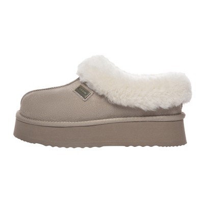 Women Leather Slippers - Topknot
