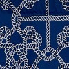 Knotty Regal Style All Season 3" Rod Pocket Valance 50" x 17" Blue by RLF Home - 4 of 4