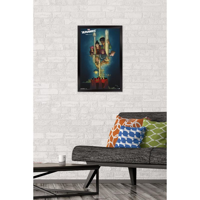 Trends International Marvel Comics TV - The Runaways - Comic One Sheet Framed Wall Poster Prints, 2 of 7