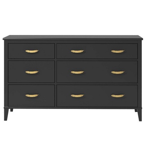 Kids 6 Drawer Monarch Hill Hawken Dresser Black Little Seeds