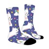 Cute-Cats-Corn Women Printed Crew Socks Funny Funky Socks Soft Polyester Novelty Gifts for Artists Men - 3 of 4