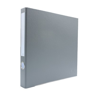 Bindertek 3-Ring 1-Inch Premium Binders Light Grey 3XSLN-LG