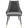 Modway Adorn Tufted Performance Velvet Accent Dining Side Chair, Gray - 4 of 4