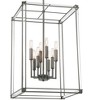 Minka Lavery Antique Nickel Chandelier 18" Wide Industrial Clear Acrylic 8-Light Fixture for Dining Room House Foyer Kitchen Home - 3 of 4
