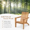 Tangkula 4-Piece Adirondack Chair Acacia Wood Outdoor Armchairs Weather Resistant for Patio Garden Backyard Lawn Seating - 4 of 4