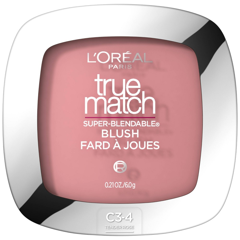 Photos - Other Cosmetics LOreal L'Oreal Paris True Match Blush C3-4 Tender Rose .21oz 
