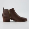 CUSHIONAIRE Taco Women’s Ankle Boots – Low Heel Ankle Boots for Women with Memory Foam Comfort, Side Zipper, and Wide Widths Available - 4 of 4
