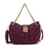 MKF Collection Solari Vegan Leather Women's Shoulder Bag Braided Chain by Mia K - 2 of 4
