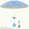 Anchor Works: Classic Beach Umbrella & AnchorONE Kit – Sky Blue - 7.5ft - 2 of 4