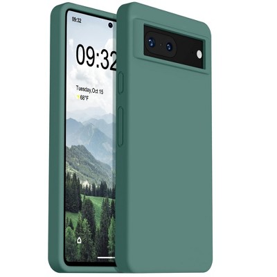 BONGEEK Designed for Pixel 7 Case, Silicone Shockproof Slim Thin Phone Case for Google Pixel 7 6.3 inch (Pine Green)