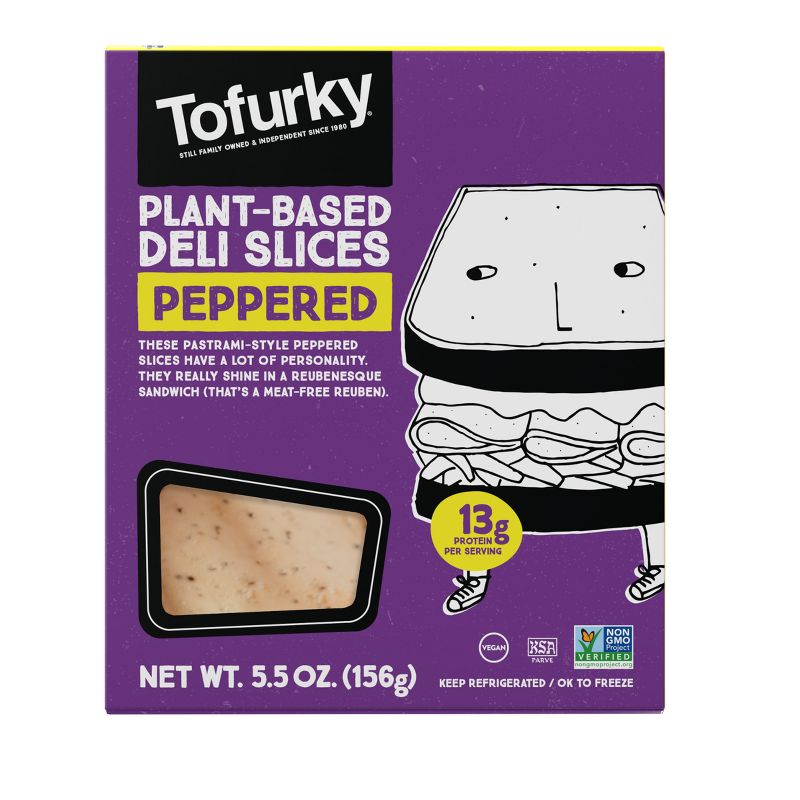 Tofurky Plant Based Peppered Deli Slices - 5.5oz/15ct, 1 of 8