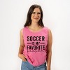 Simply Sage Market Soccer Is My Favorite Season Garment Dyed Tank - 2 of 3