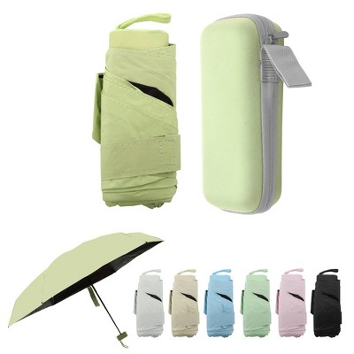 Unique Bargains Compact Umbrella with Storage Box 1 Set