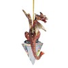 Design Toscano Diamond Dragon 2019 Gothic Holiday Ornament - image 2 of 2