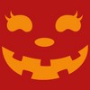 Girl's CHIN UP Halloween Jack o' Lantern Face T-Shirt - 2 of 4