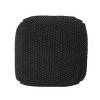 CAVINAS 20 x 20 Inch Round Pouf, Knitted Bean Bag Ottoman Chair with Diamond Texture for Living Room, Bedroom, Dorm, No Assembly - 3 of 4