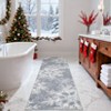 Christmas Rug Washable Rug with Non Slip TPR Rubber Backing, Xmas Holiday Snowflake Carpet - 3 of 4